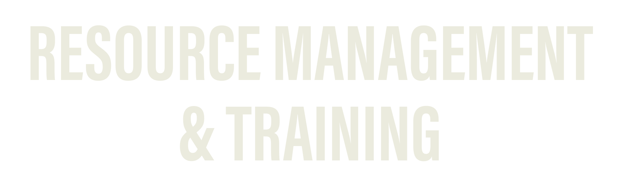 Resource Management & Training-1
